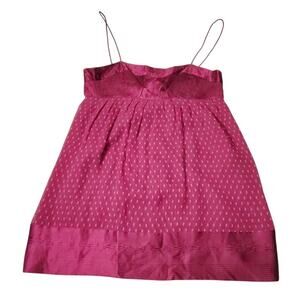 Catherine Malandrino Vintage Shirt Top Womens Size Petite Silk Babydoll Blouse